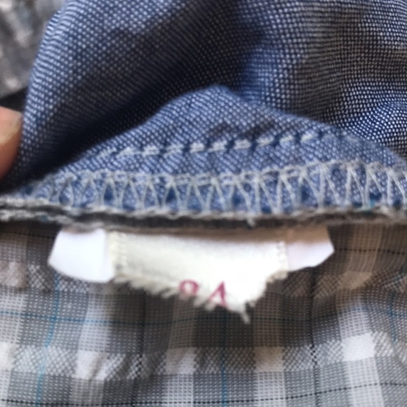 Penguin seersucker patterned shorts 10” inseam sz 34 EUC blue gray white - Picture 7 of 7